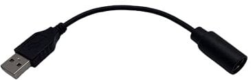 Logitech G920 USB Cable for Xbox, Black, 1 count, Male-to-Female, 4 Pins, Tangle Free, Indoor Use, Compatible with Xbox, G920 Driving Force Racing Wheel