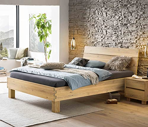 Hasena Naturo Line Massivholzbett Bretto 20 Wildeiche Pure 160x200