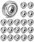 QWORK® 20 Stück 6000ZZ Kugellager, Metall Double Shielded Miniatur Rillenkugellager, 10mmx26mmx8mm, Kohlenstoffstahl