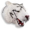 Wild Play Puppet - from Deluxebase. Eco Friendly Natural Latex Rubber Animal Hand Puppets for Kids, Imaginative Pretend Play Toy, Great for Gifts and Party Favors. (White Tiger)