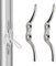 Bootsklampe, Belegklampe, Flaggenklampe, Festmacherklampe, Boot Klampen Seil Cleat Haken, Fahnenmast Seilklampe Haken Boot Liegeplatz Zubehör für Boote Yachten, Fahnenmast, Wäscheleinenständer, 2Pcs