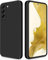 GiiYoon Hülle Kompatibel mit Samsung Galaxy S22 Plus 5G, Hochwertiges Liquid Silicone Case, Rundumschutz Handyhülle, Kratzfestes Weiches Mikrofaserfutter- Schwarz