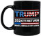 Mug en céramique Trummp, Verre à Eau commémoratif Trummp,350 ML Make America 2024 Campaign Presi-dent Election Vote Funny Ceramic Cup for Supporter