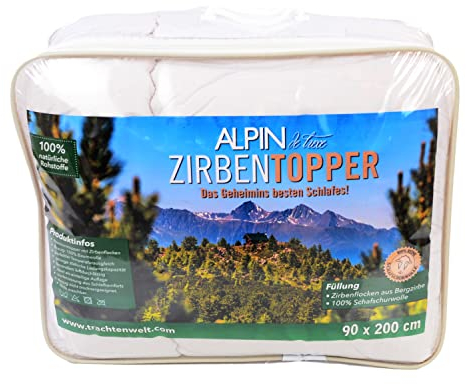 Zirbentopper 90 x 200 cm | Matratzenauflage Zirbe