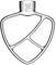 Batteur plat de rechange pour KitchenAid 3,5 l avec support à tête inclinable, accessoires en acier inoxydable 18/8 poli, sans revêtement, passe au lave-vaisselle