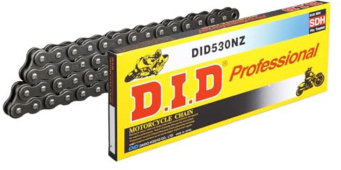 Cadena DID Standard 530NZ/110 con cierre remachado de acero ZJ (5/8 x 3/8 x 10,16)