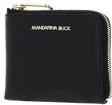 Mandarina Duck Leder Geldbörse Luna Wallet Black schwarz
