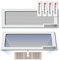 Magnético Ventilación Cubierta 30,5 x 12 cm, 2 Piezas Tapa Rejilla Ventilacion Suelo Pared Aire Registros Cubierta Fuerte Imán Ventilación Pantalla Malla para Bloqueo Cabello Polvo Desechos, blanco