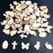 ALEGRE® Streudeko Ostern Holz,100 Stück Tischdeko Ostern Deko Holz Konfetti,Holzdeko Osterkonfetti,Ostern Dekoration Confetti,Ostern Geschenke Basteln,Ostern DIY Supplies,Hühnern,Hasen,Eier Deko