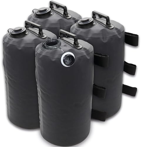 BailenaTents® Wassergewichte 10Liter Gewichte für Pavillon Zelte Beschwerung für Faltpavillon Standsicherung mit Wasser/Sand befüllbar, Universal Pavillonstandfüße für Gartenzelt