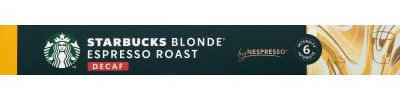 Starbucks Capsules Nespresso Blonde Decafeine - La boite de 10
