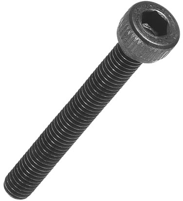 Kozelo 50Pcs Vis à Tête Cylindrique à Six Pans Creux - [M3-0,5 x 25mm] Acier Allié Filetage Complet Noir Oxyde Grade 12,9 Vis Hexagonale Interne pour Imprimante 3D Mobilier, Noir