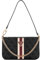 GUESS Damen Noelle Mini Top Zip Shoulder Handtasche, Schwarzes Logo