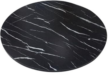 JEKKAH Schwarze runde Tischplatte. Kundenspezifische runde Tischplatte. Massivholz, klappbarer runder Tisch. Kleiner Couchtisch, runde Platte(50cm(20inch))