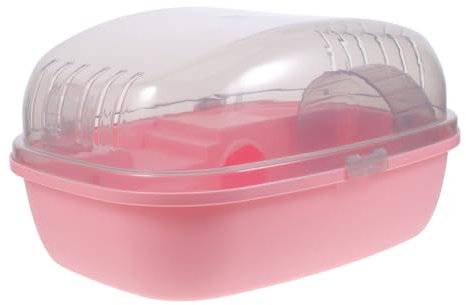 Yardwe Cage De Voyage Portable À Toit Ouvert en Acrylique pour Hamsters Et Petits Animaux Légère Et Sûre
