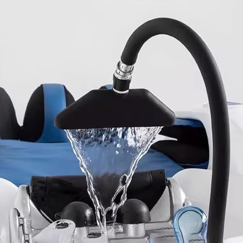 Elitix Head Spa Tête Spa Portable Thérapie par l'eau Cadre de Sortie d'eau Cascade, Support de Circulation d'eau de Salon de Coiffure pour Bol de Shampoing, Pommeau de Douche pour Lavabo à Cheveux