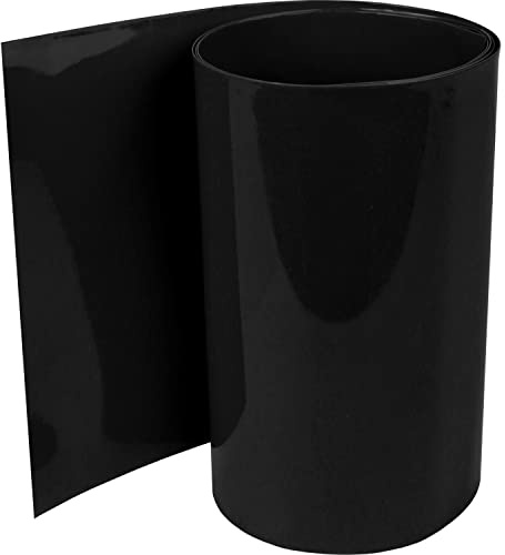 ISOLATECH Guaina Termorestringente PVC Ø191,1mm x 1m 2:1 Nero | Dimensione Piatta 300mm, Senza Adesivo, A Metraggio, Per Isolamento Batterie 18650, Senza Scritte