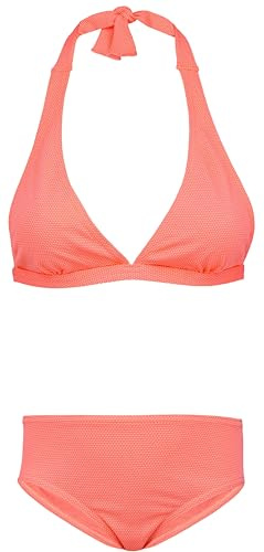 Aquarti Bikini Set, Zum Binden - Jacquard Punkte Orange, 164