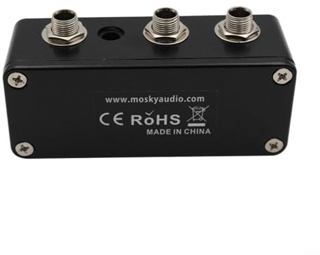 Snowchecking Gepuffertes Splitter-Gitarrenpedal – erhält den Klang mit klarem, kraftvollem Signal für Dual-Amp Setup und lange Kabelführungen