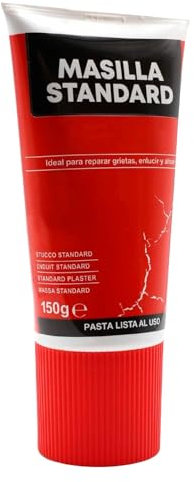 CABLEPELADO – Masilla Standard de Pared Color Blanco – Reparadora de Grietas y Agujeros – Lista para Usar – Alisado y Enlucido – Ideal para Interiores – Formato en Tubo de 150 g