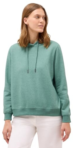 CECIL Damen 3015577 Sweatshirt mit Kapuze, Jewel Green Melange, S