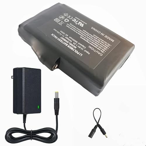 M Jiuyunmu 12V Heated Jacket Battery Li-Polymer Replacement 12V Heated Vest Batteries Pack Fit 5600mah High Capacity Replacement Li-Polymer Battery Pack fit for 12v Heated Vest Heated Blanket