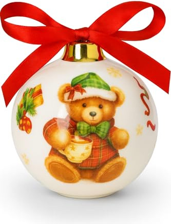 BRANDANI Palla di Natale Coccole Ceramica