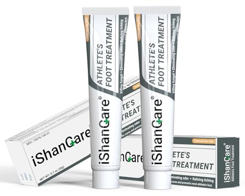 IshanCare Fußcreme gegen Fußpilz - Extra starke antimykotische Behandlung, lindert Juckreiz, Brennen, Risse schnell mit natürlichen Kräutern (1,41 Unzen)