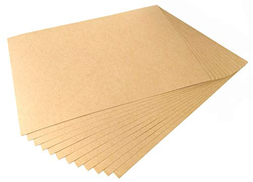Lot de 50 Feuilles de Papier Kraft A4 160 g/m² Finition Mate pour Carte | Papier Kraft Vierge, Finition Mate | Pour Impression de Cartes Artisanales | A4 160 g/m² | 50 Feuilles pour Bricolage