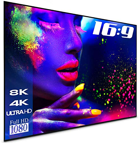 ESMART Expert UKD Tageslicht-Rahmen-Leinwand GRAU [Größenauswahl] 295 x 165 cm (133) 16:9 | Heimkino Beamer Projektionsleinwand Rahmen Leinwand LCD LED