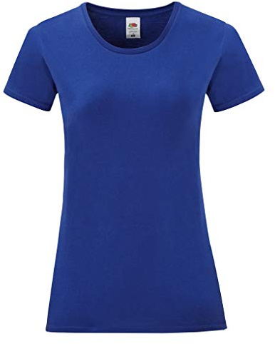 Fruit of the Loom Womens/Ladies Iconic T-Shirt (S) (Cobalt Blue)