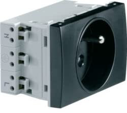 Prise de courant 2P+T spéciale goulotte Gallery - Night - WXF421N - Hager