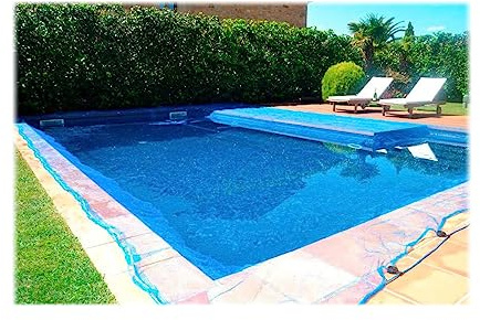 Fun & Go 81040 Mesh Leaf Poolabdeckung, Mehrfarbig, 7 x 11 m
