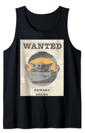 Star Wars The Mandalorian The Child Wanted Poster Tank Top