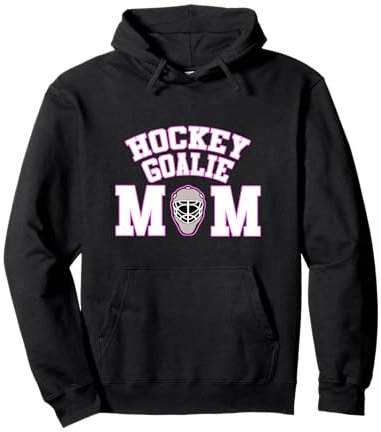 Goalie Hockey Mom with Goalie Mask Pullover Hoodie