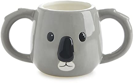 Balvi Mug Buho Colore Grigio Tazza a Forma di Testa di Koala capacità 400ml Adatta per lavastoviglie