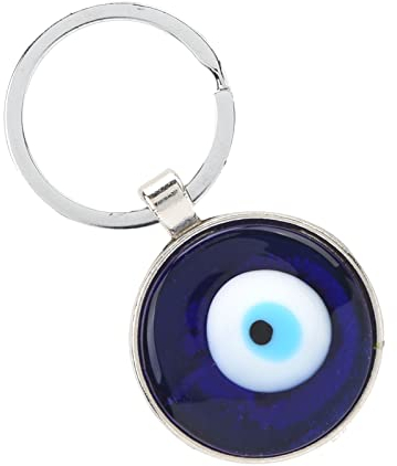 Pssopp Böser Blick Schmuck Schlüsselanhänger, Legierung Glasur Blaues Auge Anhänger Tasche Dekoration Brieftasche Hängende Ornament Geschenk