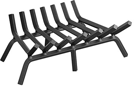 Mr IRONSTONE Kaminrost, 61 cm, massiver Stahl, robustes Brennholz, 1,9 cm, Bar, Feuerroste für den Außenbereich, Anzündwerkzeuge, Grube, Innenbereich, Kaminholz, Holzofen