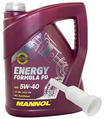Motoröl Motor Öl MANNOL Energy Formula PD 5W-40 API SN 5 Liter mit Ausgießer