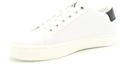 Calvin Klein Jeans Herren Cupsole Sneaker mit Logo, Mehrfarbig (Bright White), 40