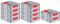 PROREGAL SuperSparSet 10x Eurobox NextGen Color | HxBxT 12x30x40cm | 11 Liter | Griffe rot geschlossen | Glatter Boden | Eurobehälter, Transportbox, Transportbehälter, Stapelbehälter