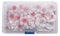 BYNYXI 100 Stück Tortendeko Essbar Blumen Kirschblüten Klebreispapier Tortenaufsatz Essbare Kuchen Dekoration Blumendeko Torten Bunte Essbare Cupcake Topper für Hochzeit Geburtstag Kuchen Dekoration