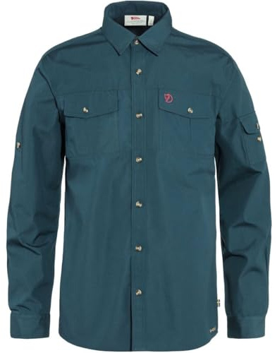 Fjällräven Herren Singi Trekking LS Hemd, Mountain Blue, XS