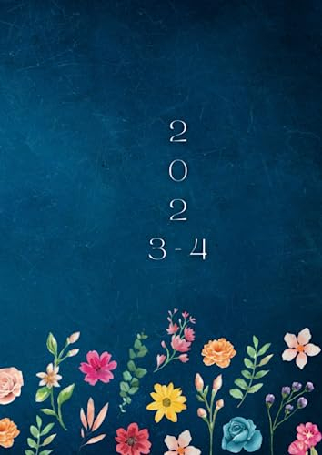 2023-2024: A4 Terminkalender XXL 1 Tag 1 Seite | Terminplaner Juli 2023 bis Juni 2024 | Tagesplaner viertelstündlich 6-20 Uhr | 365 Tage | 392 Seiten | Cover Farbe Blau