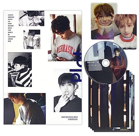 SEVENTEEN - Special Album [DIRECTOR'S CUT] (Re-release) (PLOT Ver.) Photobook + CD + Postcards + Lenticular Card + Photocard + 2 Pin Button Badges + 4 Extra Photocards