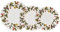 Santa Clara Vajilla Completa 12 Piezas de Vidrio Templado, Incluye 4 Platos Llanos, 4 Platos Hondos y 4 Platos de Postre, Colección Aranjuez