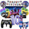 Oirigaga Videospiel Geburtstagsdeko Set, Fort-Spiel Gamer Party Deko Luftballons für 10 Jahre Jungen Mädchen, Kindergeburtstag Helium Ballons Folienballons mit Happy Birthday Banner und Hintergrund