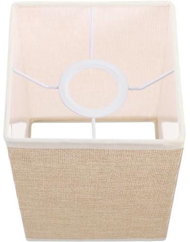 Luxshiny Lampenschirm Aus Grobem Dekorativer Lampenschirm Für Tisch Und Stehlampen Leicht Einfache Montage Für Wohnräume Und Büros