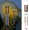 Qoosea Solar Windspiel für Draußen, Libelle Solarleuchten Windspiel Geschenke für Mütter Großmütter Frauen, Garten Balkon Deko Lamp, Geschenke für Weihnachten Ostern