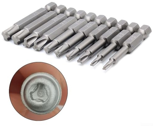 Effizientes Y3 Y4 Y5 Y6 Y8 Schraubendreher-Bits, 5-teiliges Y-Typ-Set, 50 mm Sechskantschaft, magnetischer Tri-Flügel für schnelles Entfernen von Schrauben
